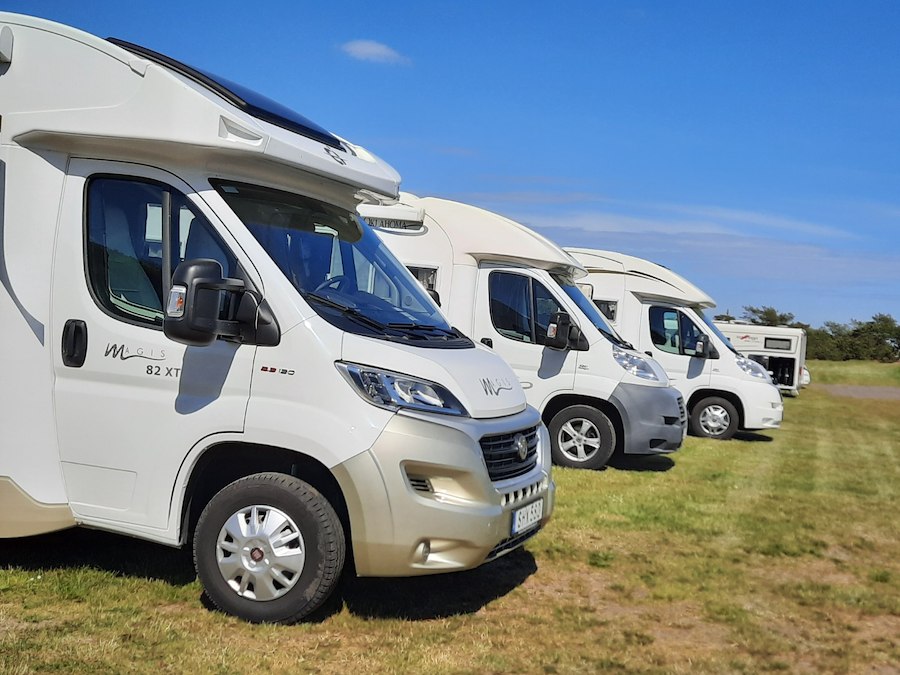 Stopover for motorhome, with electricity