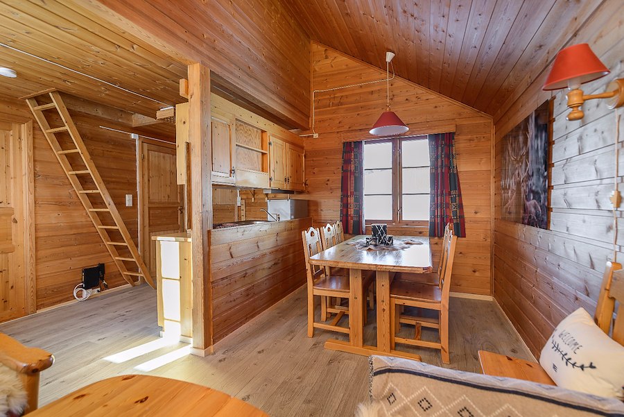 Gemütliche Berghütte mit 1 Schlafzimmer und Schlafempore für 1–5 Personen