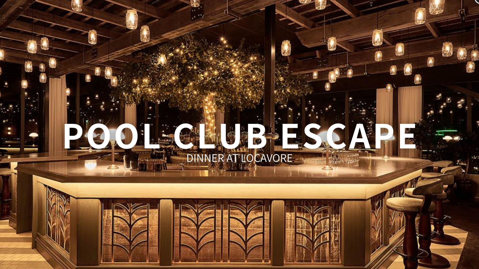 Image of Pool Club Escape - Middag på Locavore 
