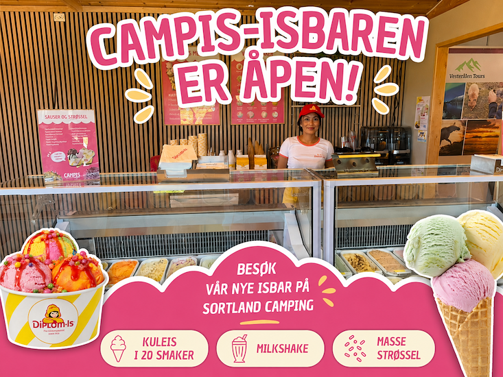 NYHET! Vesterålens kuleste isbar er åpnet på Sortland Camping-image