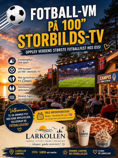 ⚽ Opplev Fotball-VM på Larkollen Camping!-image