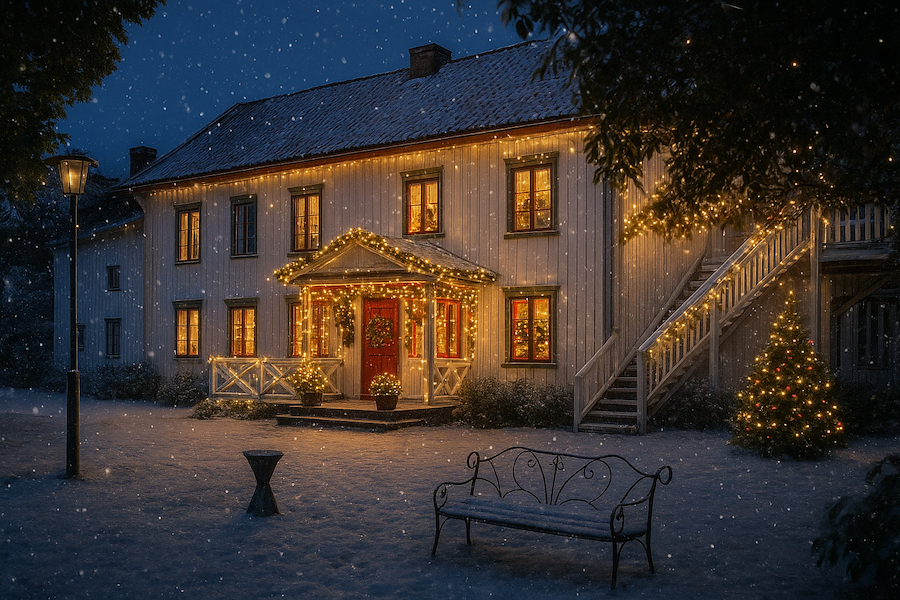 En jul att landa i på Två Skyttlar