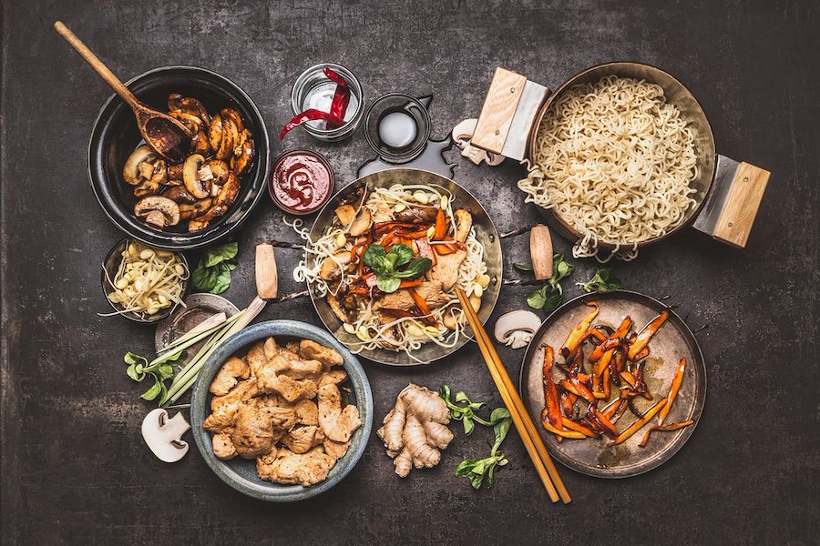 Asiatisk sharingmeny på Lemongrass