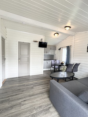Hytte m. bad/wc 2 soverom 24 m2