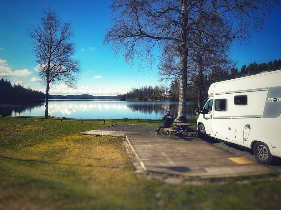 Camping with Wooden flor