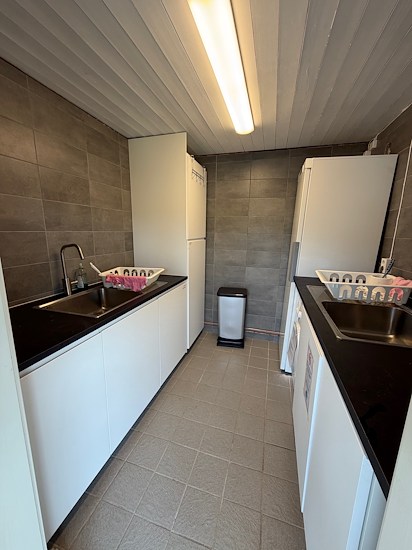 Oppvaskrommet med vaskemaskin og tørkeskap-image