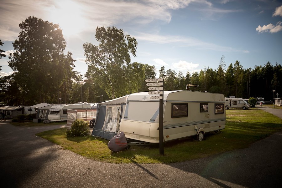 Camping pitch with electricity 7 Meters