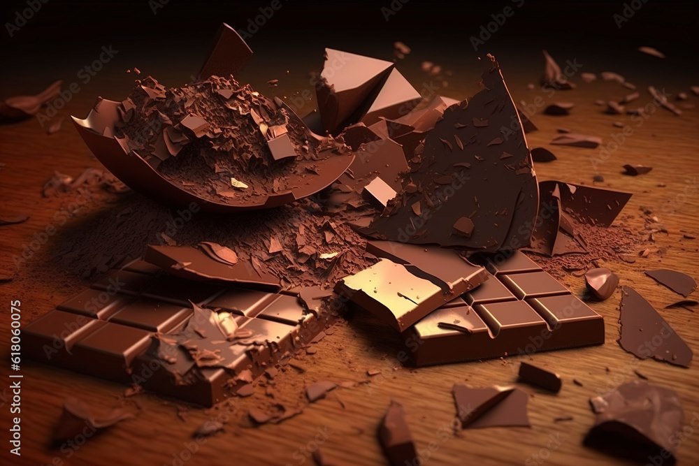 Liten choklad och frukt tallrik
