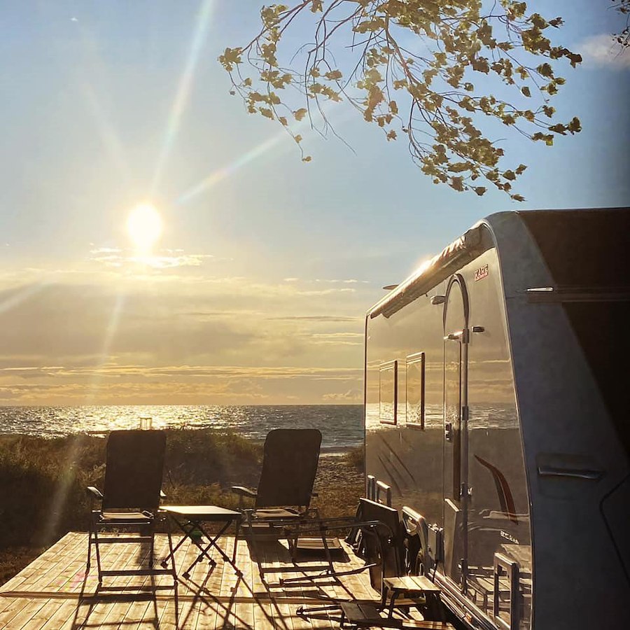 Camping Caravan/Motorhome Seaside Yellow