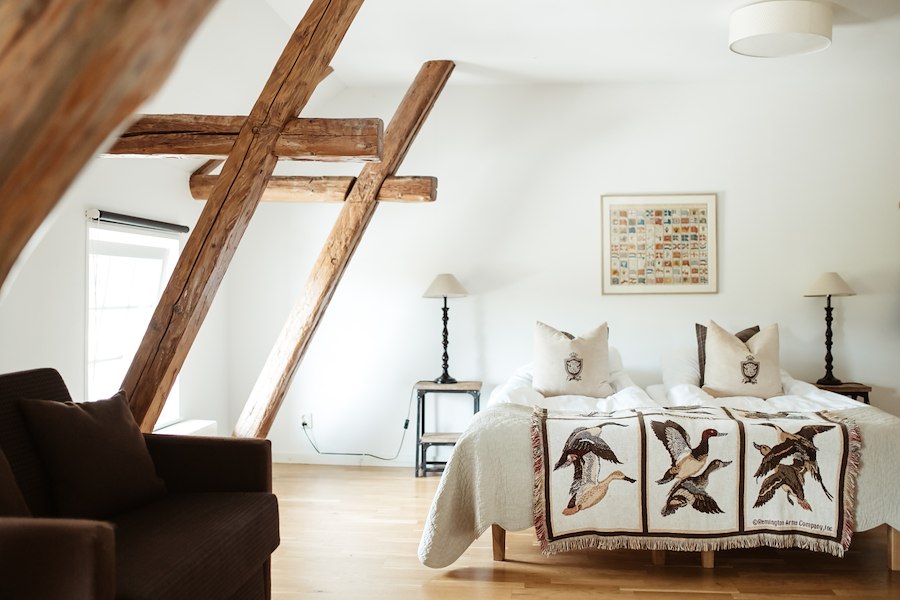 Större dubbelrum med bäddsoffa