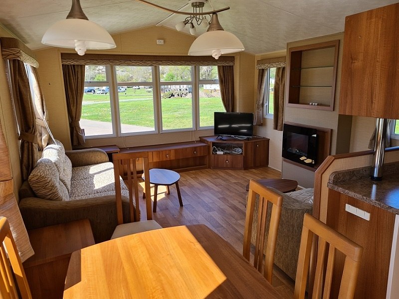 Mobilheim (4 Betten, WC/Dusche), barrierefrei