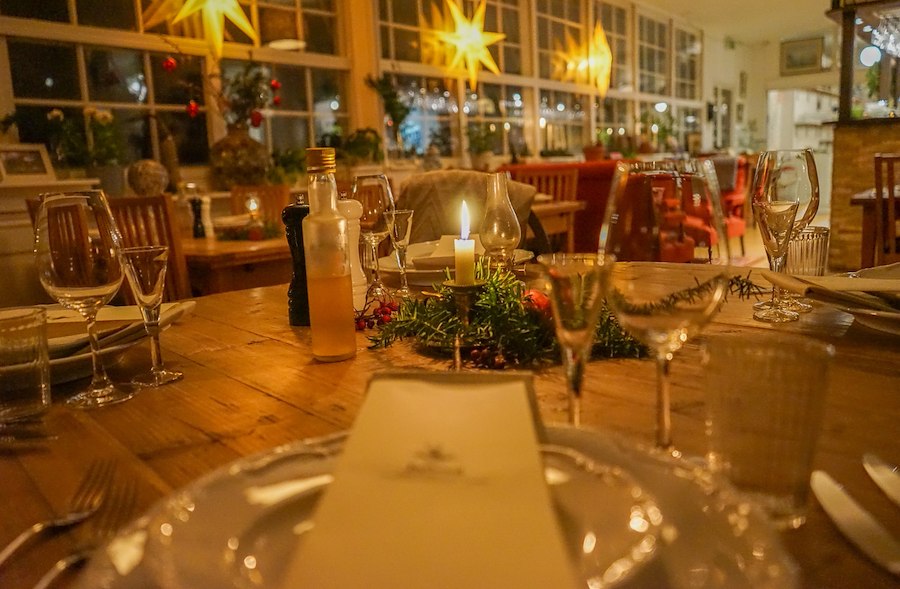 Årets "Hvenska" julebord - om aftenen