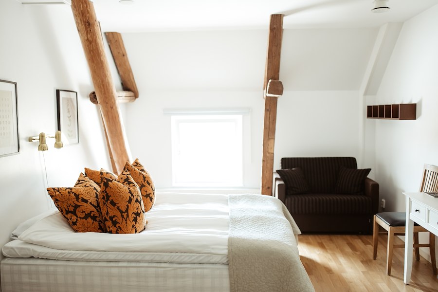 Dubbelrum med bäddsoffa
