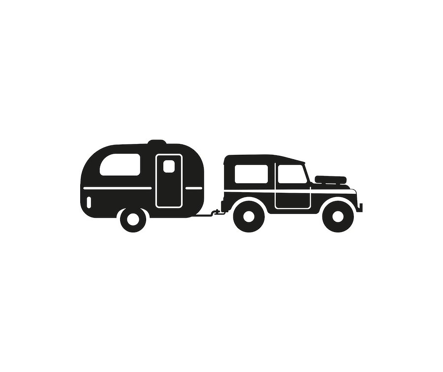 Car and caravan