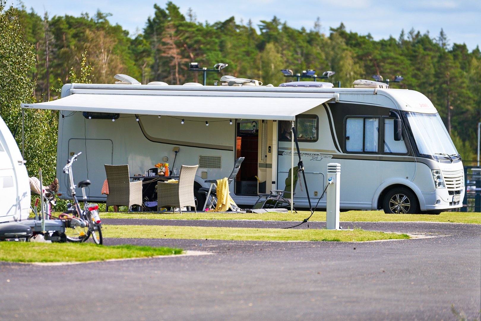 Emplacement pour camping-cars, max. 12 mètres