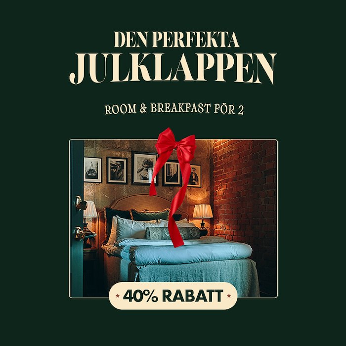 voucher-Julklapp - Spara 40% - Bed and Breakfast